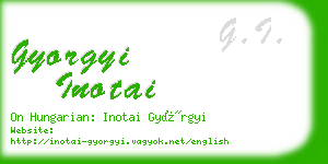 gyorgyi inotai business card